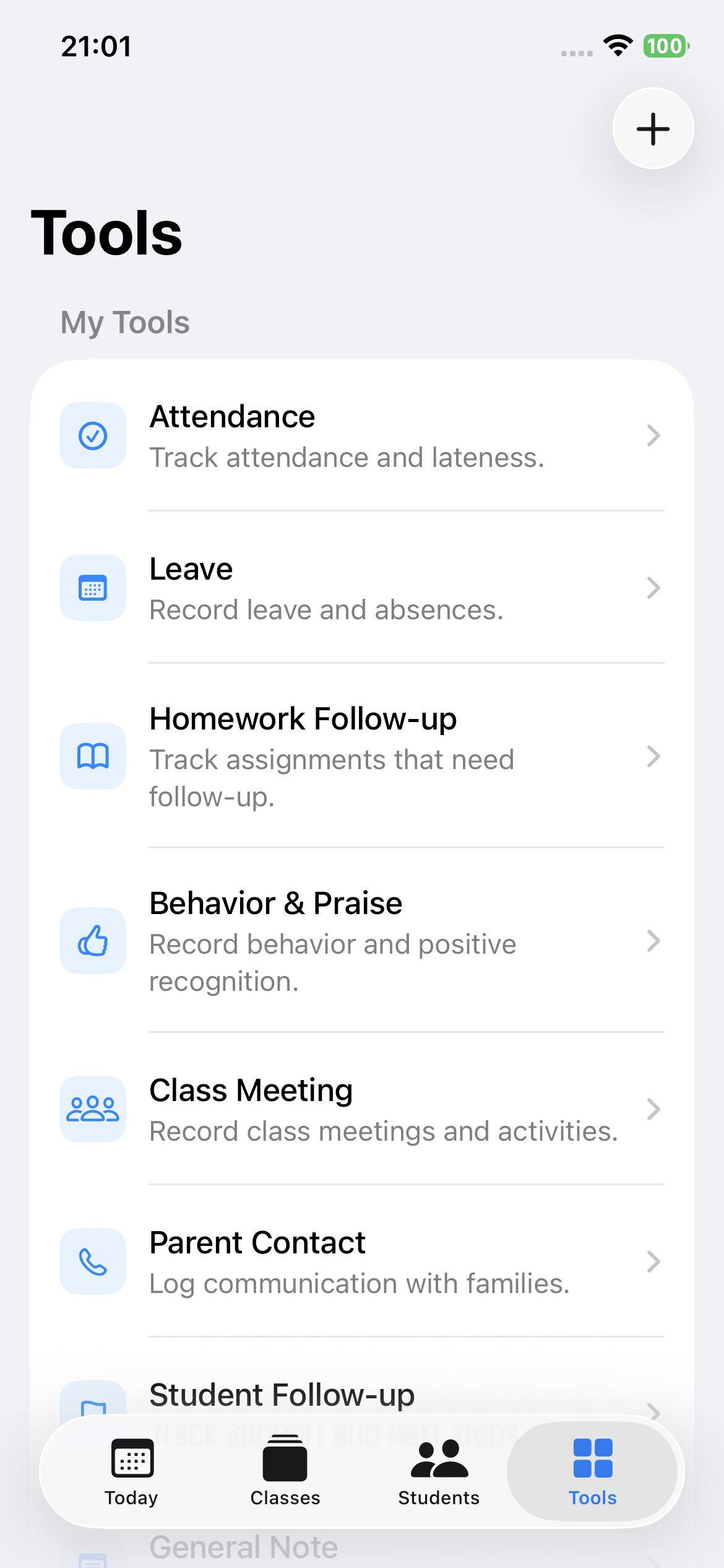 Teacher tools in ClassThread